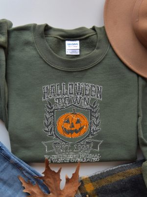 Halloweentown University Sweatshirt Halloween Town Est 1998 Sweatshirt Fall Sweatshirt Pumpkin Shirt Womens Halloween Sweatshirt Halloweentown University Shirt Unique revetee 5