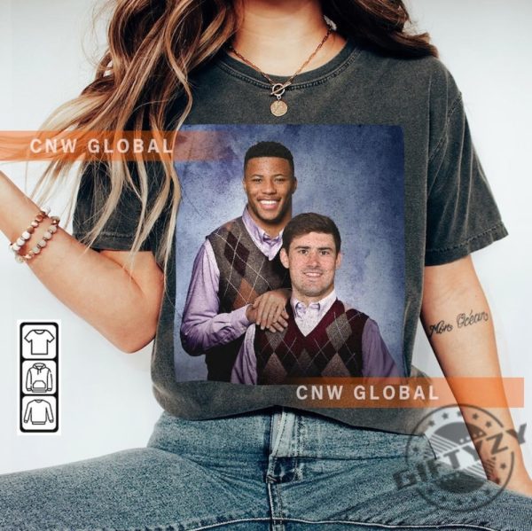 Daniel Jones Saquon Barkley New York Football Shirt New York Step Bros Sweatshirt Funny Christmas Gift Unisex Tshirt Football 90S Fan Gift giftyzy 1