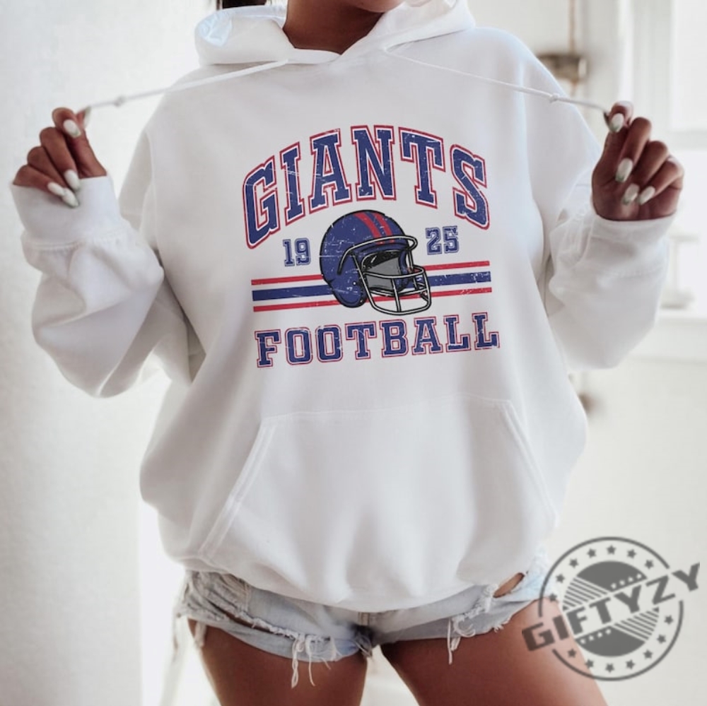 New York Giant Est. 1925 Sweatshirt Retro New York Football Shirt Giant Football Hoodie Nfl Tshirt Football Jersey Shirt For Fan