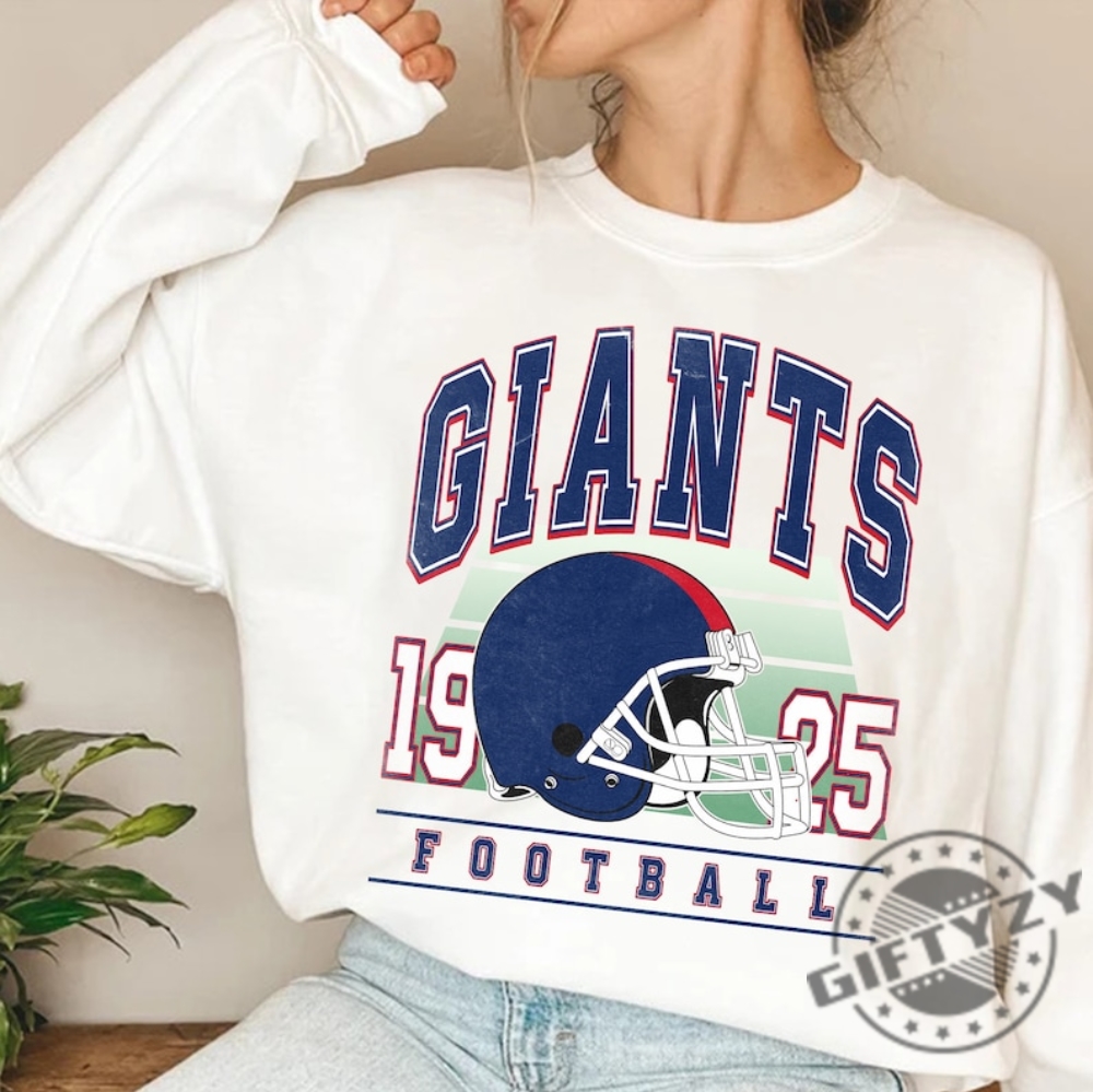 Giant New York Football Crewneck Sweatshirt Ny Giant Shirt Vintage New York Football Tshirt New York Fan Gift New York Hoodie