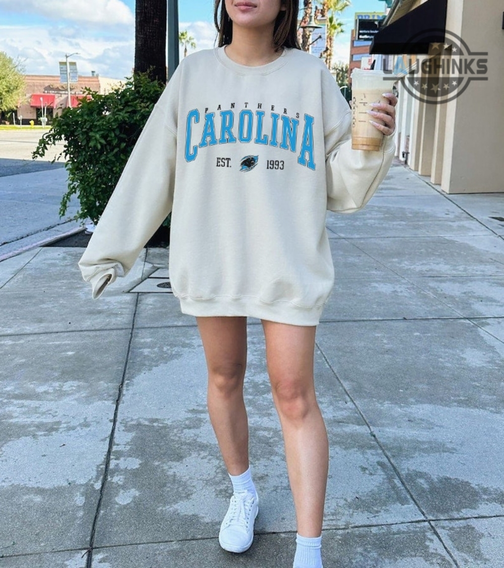 VINTAGE NFL CAROLINA PANTHERS SWEATSHIRT SIZE LARGE MADE IN USA