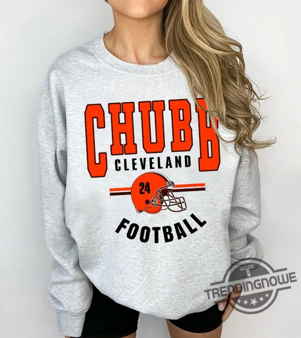 Nick Chubb ShirtNick Chubb Cleveland Football Sweatshirt Vintage Cleveland Football Sweatshirt Cleveland T Shirt Cleveland Hoodie trendingnowe.com 1