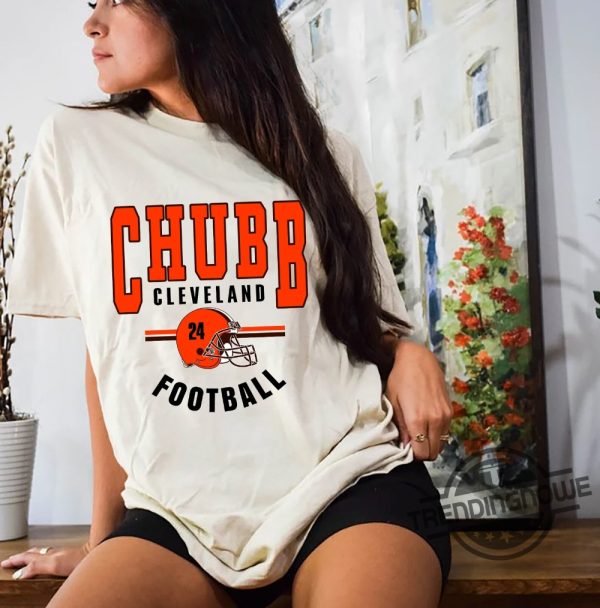 Nick Chubb ShirtNick Chubb Cleveland Football Sweatshirt Vintage Cleveland Football Sweatshirt Cleveland T Shirt Cleveland Hoodie trendingnowe.com 2