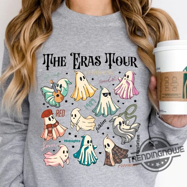 Taylor Swift Shirt Ghost Halloween Sweatshirt Cute Ghost Tour Shirt Taylor Swift Halloween Shirt Halloween Eras Tour Shirt trendingnowe.com 3