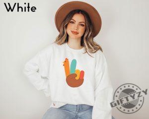 Peace Sign Turkey Shirt Thanksgiving Fall Sweatshirt Funny Autumn Hoodie Cute Fall Tshirt Retro Thanksgiving Turkey Shirt giftyzy 2