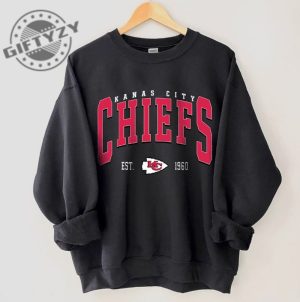 Kansas City Football Sweatshirt Vintage Style Kansas City Football Hoodie Football Tshirt Kansas City Shirt Football Fan Gift giftyzy 5