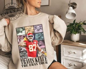 Travis Kelce The Eras Tour Shirt Vintage Travis Kelce Tshirt America Football Sweatshirt Football Fan Gifts giftyzy 3