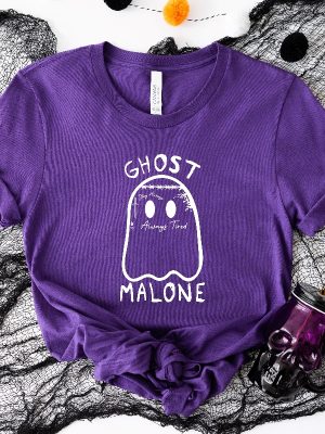 Ghost Malone Sweatshirt Funny Halloween Sweatshirt Spooky Season Shirt Ghost Malone Shirt Post Malone Nickname Shirt Post Malone Memes Shirt Post Malone Shirtless Unique revetee 2