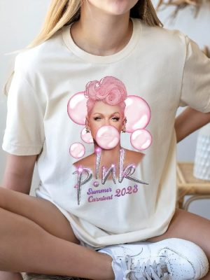 P Nk Summer Carnival 2023 Pink Merchandise 2023 Pink Tour 2023 Pink Summer Carnival 2023 Shirt Pink Trustfall Album Pink Summer Carnival Merch Pink Concert Merch Unique revetee 3