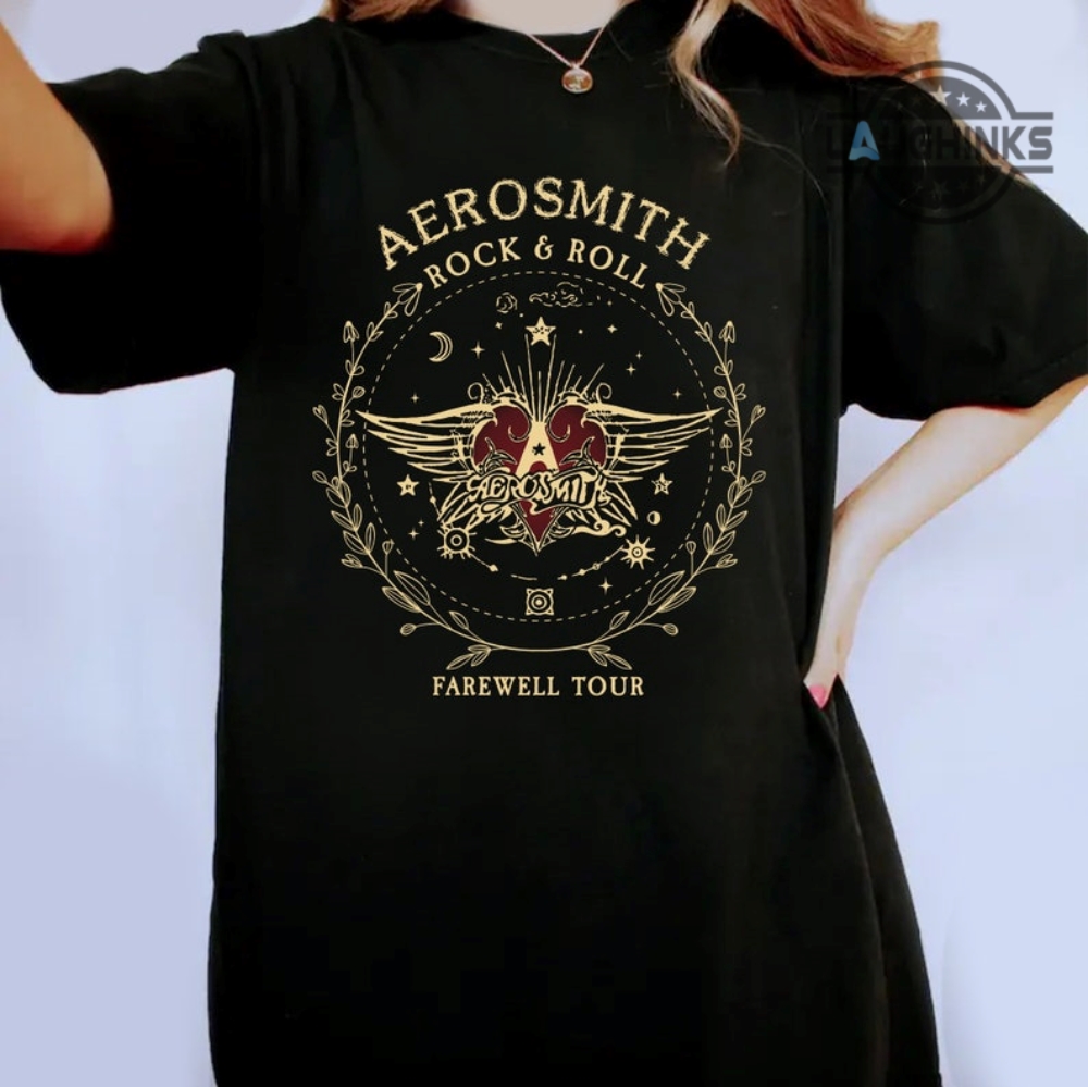 Fugtig molester Tigge Aerosmith Tshirt Sweatshirt Hoodie Long Sleeve Short Sleeve Shirts Mens  Womens Kids Aerosmith Rock And Roll Farewell Tour 2023 T Shirt Aerosmith  Concert Shirt NEW - Laughinks