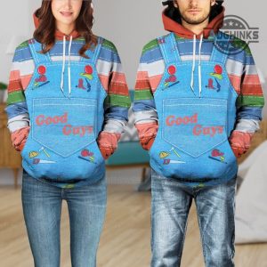 good guys sweater cosplay all over printed sweatshirt hoodie tshirt chucky halloween costumes womens mens chucky shirts for adults kids chucky stripped shirt laughinks 3