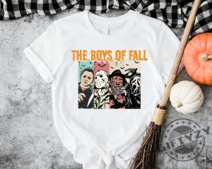 The Boys Of Fall Shirt Horror Movie Characters Hoodie Halloween Horror Tshirt Spooky Fall Apparel Boys Halloween Gift Halloween Friends Sweater giftyzy 3