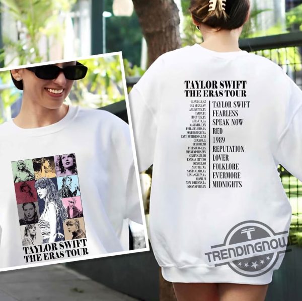 Logo Eras Tour Shirt Taylor Swiftie Merch Sweatshirt Tour Date Midnights Album Merch Gift for Swiftie Shirt Swiftie Hoodie trendingnowe.com 2