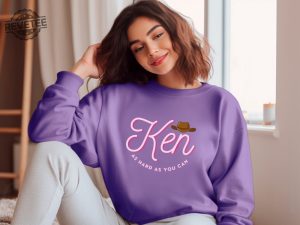 Ken As Hard As You Can Ken Merch Ken Sweatshirt Barbenheimer Margot Robbie Ryan Gosling Ken Pullover Streetwear Teen Crewneck Funny Shirt revetee 4