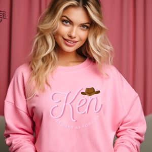 Ken As Hard As You Can Ken Merch Ken Sweatshirt Barbenheimer Margot Robbie Ryan Gosling Ken Pullover Streetwear Teen Crewneck Funny Shirt revetee 8