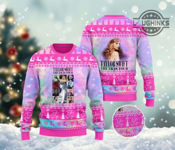 taylor swift ugly christmas sweater taylor swift christmas in september all over printed artificial wool sweatshirt taylor swift eras tour shirts xmas gift laughinks 1