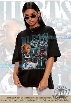 Vintage Jalen Hurts Shirt Football Tshirt Classic 90S Graphic Hoodie Unisex Sweatshirt Vintage Bootleg Gift giftyzy 2