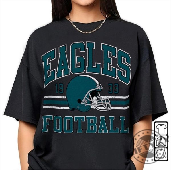 Eagles Football Shirt Shirt Retro Style 90S Vintage Unisex Sweatshirt Graphic Tshirt Gift For Football Fan Sport giftyzy 1