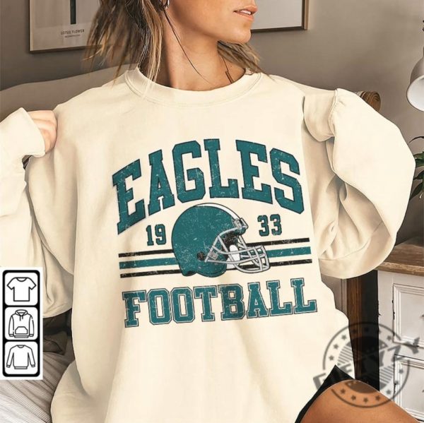 Eagles Football Shirt Shirt Retro Style 90S Vintage Unisex Sweatshirt Graphic Tshirt Gift For Football Fan Sport giftyzy 5
