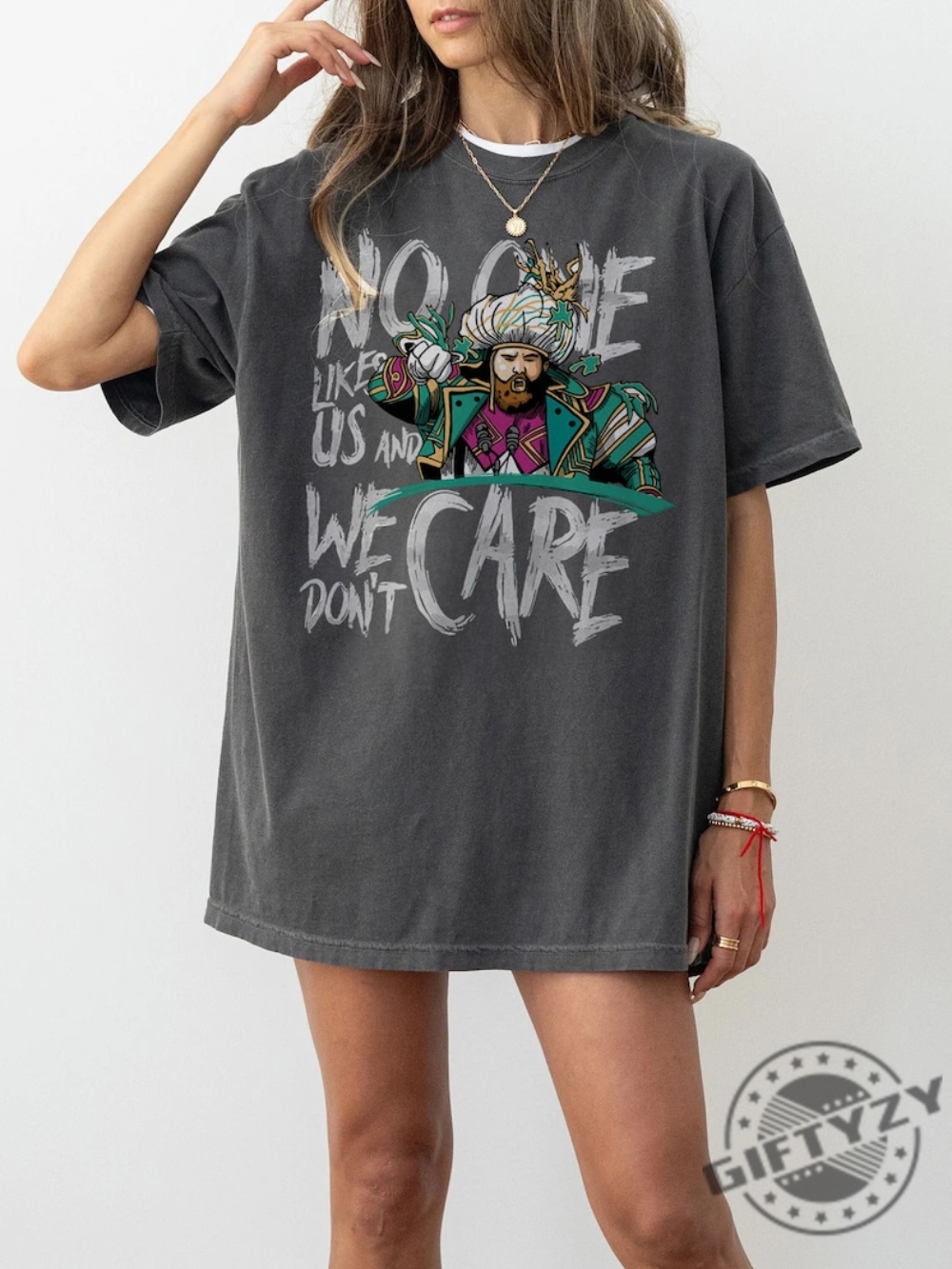 No One Likes Us We Dont Care Philly Philadelphia Eagles Shirt Ladies Tee