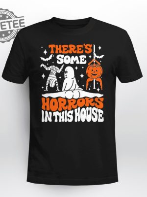 Theres Some Horrors In This House Ghost Pumpkin Halloween Shirt Theres Some Horrors In This House Pumpkin Sweater Unique revetee 2