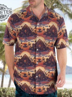 Ginger Island Resort Button Up Hawaiian Shirt Stardew Valley Ginger Island Resort Button Up Shirt Ginger Island Gem Birds Unique revetee 4