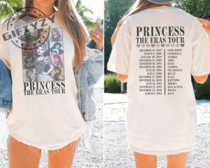 Princess Eras Tour Shirt Disney Princess Tour Characters Tshirt Disney Girl Trip Hoodie Disneyworld Sweatshirt Eras Tour Shirt giftyzy 3