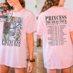 Princess Eras Tour Shirt Disney Princess Tour Characters Tshirt Disney Girl Trip Hoodie Disneyworld Sweatshirt Eras Tour Shirt giftyzy 4