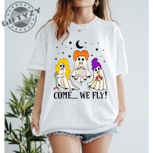 Come We Fly Funny Pt Nurse Ghost Shirt Nursing Halloween Tshirt Occupational Therapy Hoodie Physical Therapy Team Halloween Sweater giftyzy 3