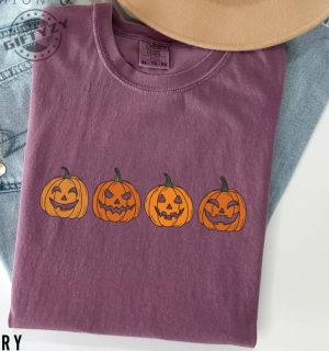 Pumpkin Season Shirt Pumpkins Faces Halloween Tshirt Funny Pumpkins Hoodie Iprintasty Halloween Sweater giftyzy 2