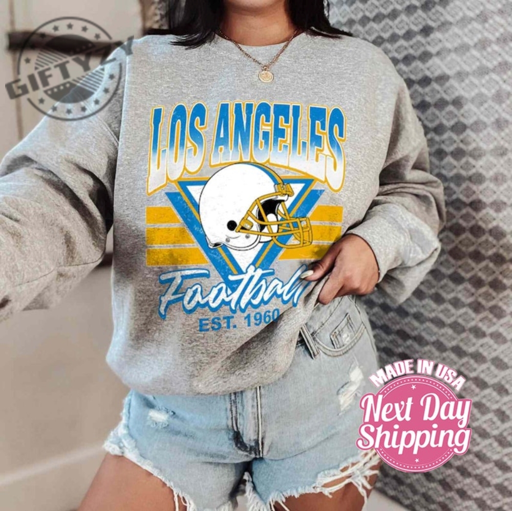 Limited Sunday Retro Los Angeles Chargers Helmets Nfl Tshirt Vintage Fan Hoodie Football Sweatshirt Gift For Football Fan Shirt 2023 giftyzy 1