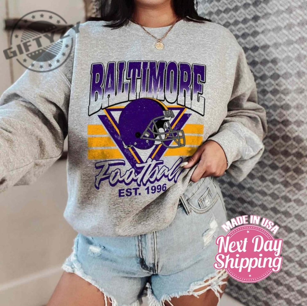 Limited Sunday Retro Baltimore Ravens Helmets Nfl Tshirt Vintage Fan Shirt Football Hoodie Gift For Football Fan Sweatshirt 2023