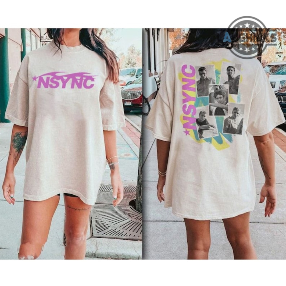 Nsync Tshirt Sweatshirt Hoodie Mens Womens Double Sided Nsync 1999 Tour Vintage Shirts Nsync Reunion Tour Shirts Music Concert Gift For Fan Nsync Members 2023