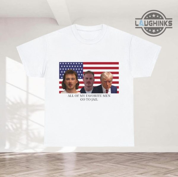 morgan wallen tee shirt sweatshirt hoodie morgan wallen mugshot tshirt with zach bryan donald trump mug shot funny t shirt all of my favorite men go to jail laughinks 1