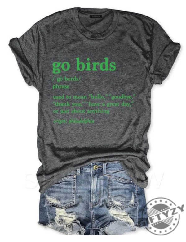 Go Birds Definition Philadelphia Eagles Tshirt Shirt For Men And Women Gift Shirt On Halloween Christmas Anniversary giftyzy 1