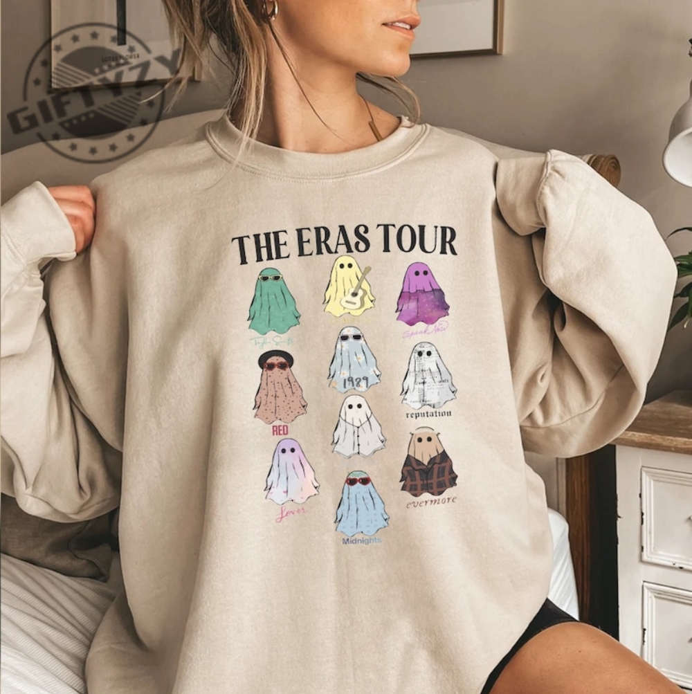 Cute Ghost Tour Music Albums As Books Tshirt Concert Fan Shirt Lover Merch Hoodie Music Sweatshirt Floral Ts Merch Top Music Fan Album Shirt