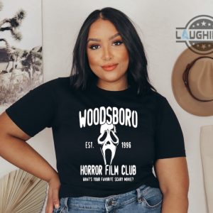 scream graphic tee sweatshirt hoodie mens womens kids est 1996 woodsboro horror film club shirt scary movie shirt spooky season tee ghost face tshirt ghostface shirts laughinks 4