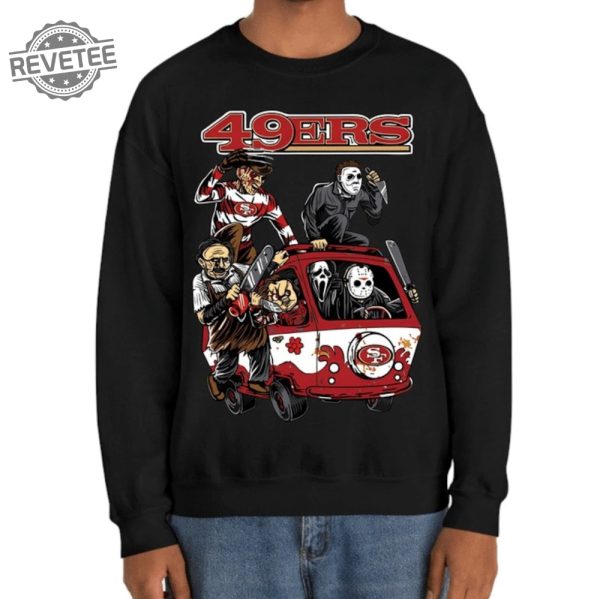 San Francisco 49Ers Halloween Sweatshirt San Francisco 49Ers Cheerleaders San Francisco 49Ers Play By Play San Francisco 49Ers Quarterbacks 2023 Sf 49Ers Halloween Horror Nights revetee 1