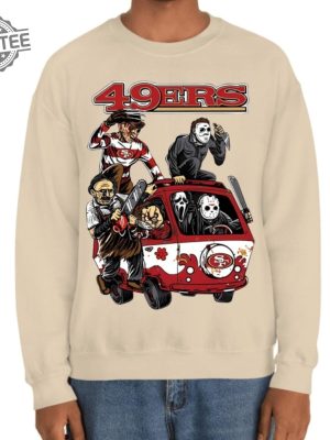 San Francisco 49Ers Halloween Sweatshirt San Francisco 49Ers Cheerleaders San Francisco 49Ers Play By Play San Francisco 49Ers Quarterbacks 2023 Sf 49Ers Halloween Horror Nights revetee 4