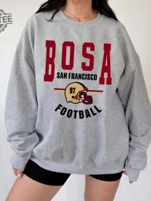 Nick Bosa San Francisco Football Sweatshirt San Francisco 49Ers Super Bowl Appearances San Francisco 49Ers Play By Play 44 San Francisco 49Ers Shirt American Football revetee 3