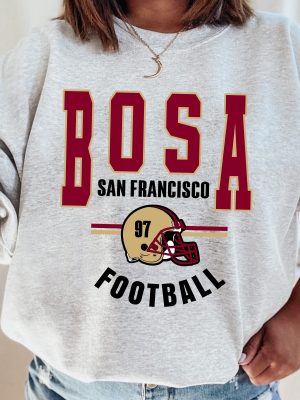 Nick Bosa San Francisco Football Sweatshirt San Francisco 49Ers Super Bowl Appearances San Francisco 49Ers Play By Play 44 San Francisco 49Ers Shirt American Football revetee 6