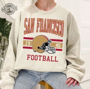 Vintage San Francisco Football Sweatshirt San Francisco 49Ers Super Bowl Appearances San Francisco 49Ers Play By Play 44 San Francisco 49Ers Shirt American Football Unique revetee 2