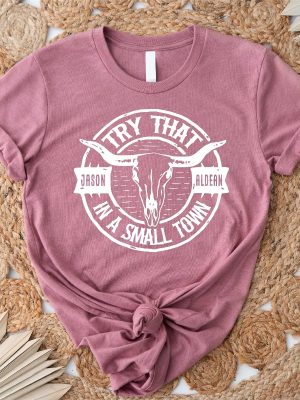 Try That In A Small Town Aldean Shirt Jason Aldean Shirt Country Music Jason Aldean Tour Merch Jason Aldean Merch 2023 Shirt Jason Aldean Concert Wheatland Unique revetee 4