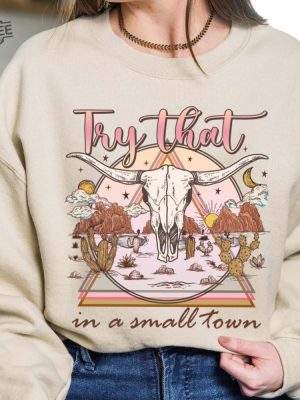 Try That In A Small Town Shirt Aldean Shirt Country Western Music Lyrics Jason Aldean Tour Merch Jason Aldean Merch 2023 Shirt Jason Aldean Concert Wheatland Unique revetee 2