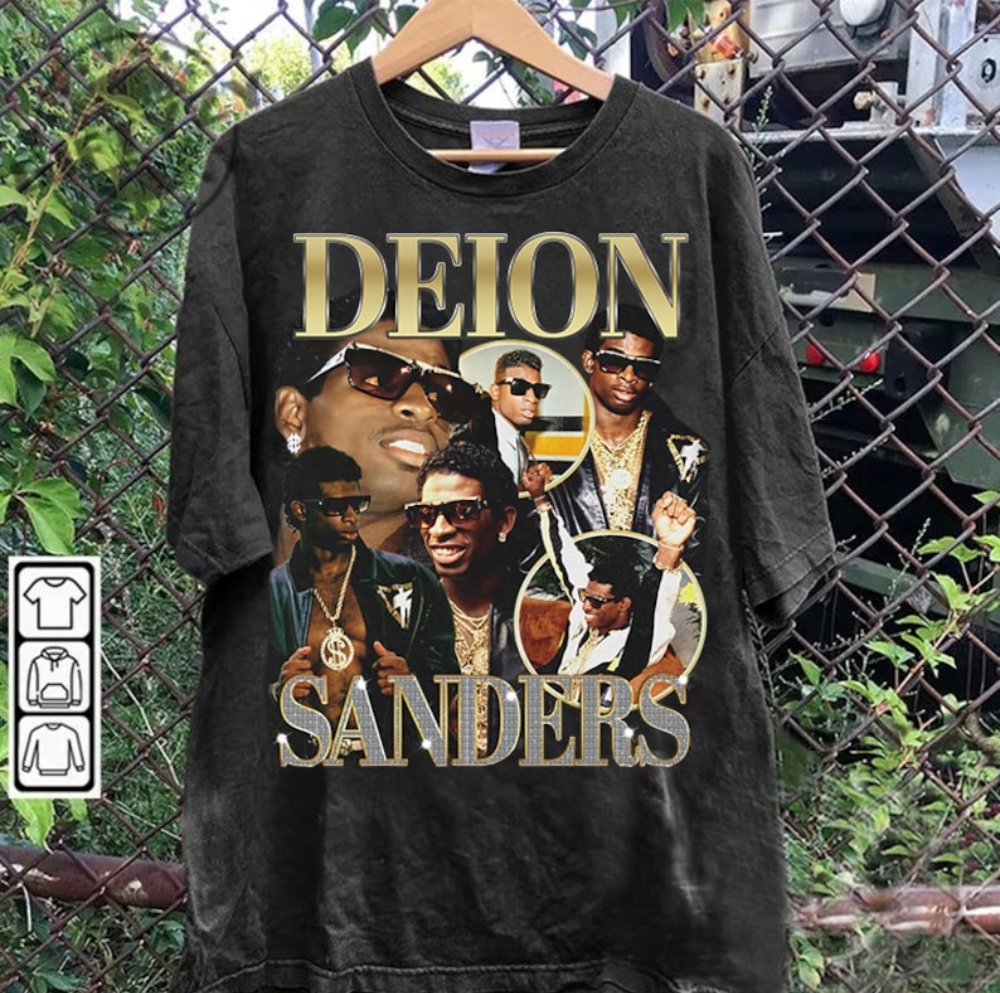 Deion Sanders 90S Vintage Shirt Deion Sanders American Football Vintage Graphic Tee Deion Sanders Sweatshirt