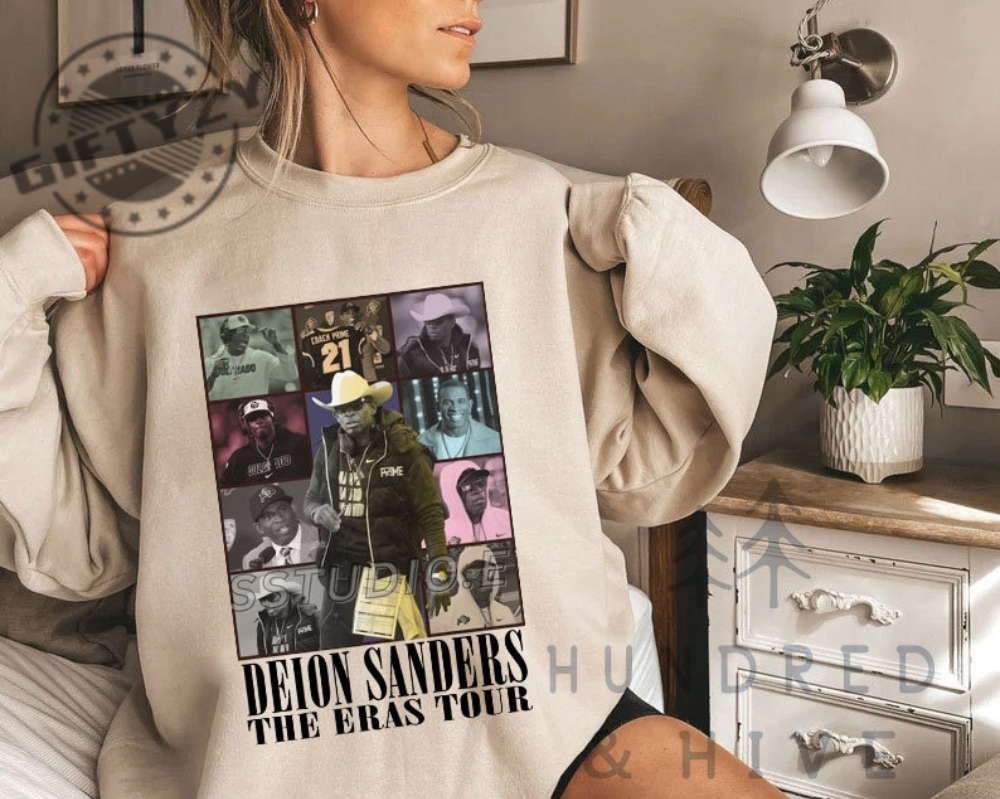 Deion Sanders The Eras Tour Shirt Vintage 90S Football Bootleg Style Tshirt American Football Sweatshirt Gift For Football Fan