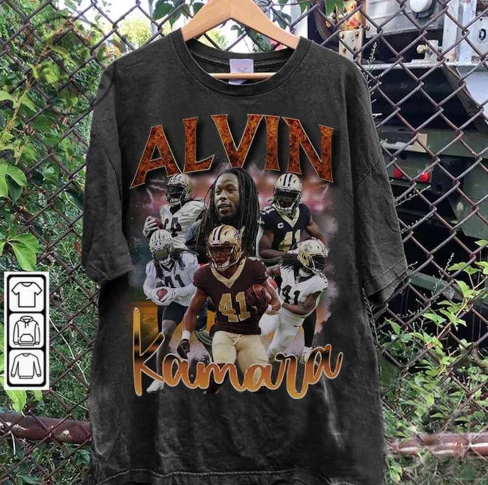 Alvin Kamara 90S Vintage Tshirt Alvin Kamara American Football Sweatshirt Vintage Graphic Hoodie Alvin Kamara Shirt