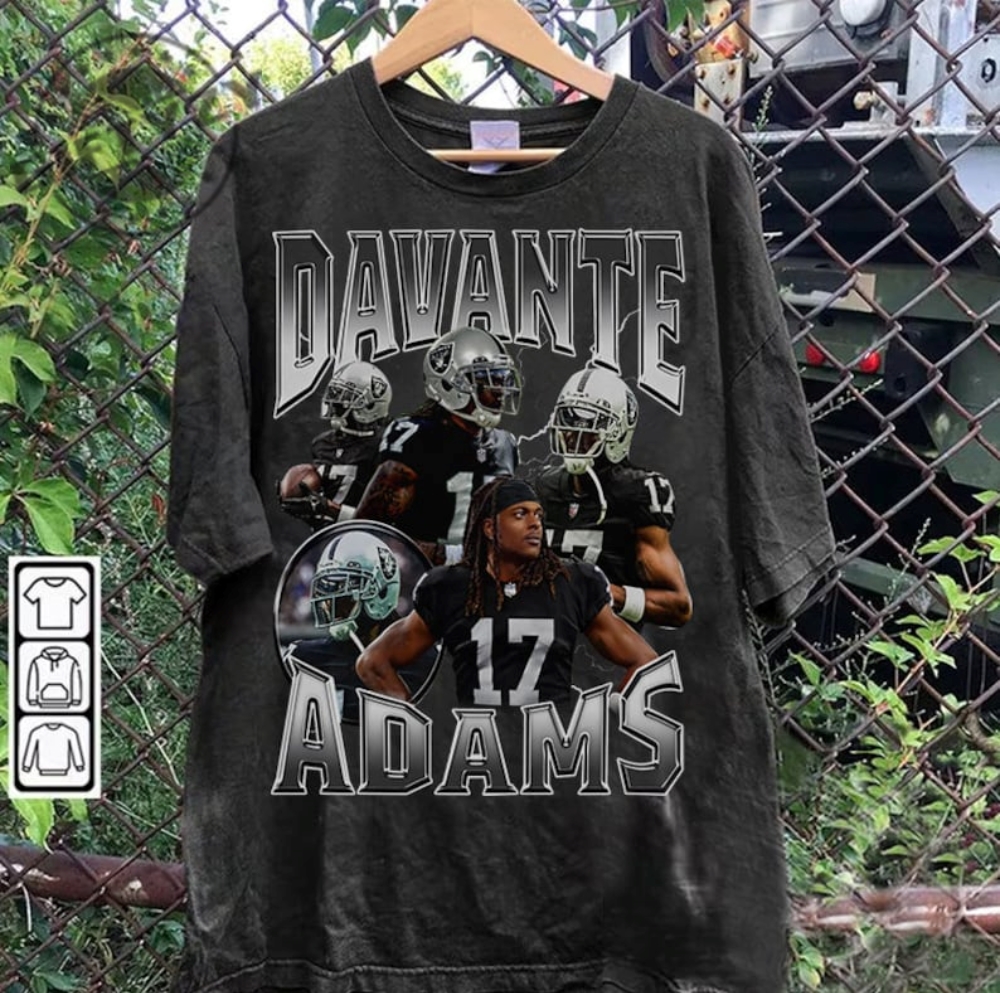 Davante Adams 90S Vintage Sweatshirt Davante Adams Hoodie American Football Vintage Graphic Tshirt Davante Adams Shirt