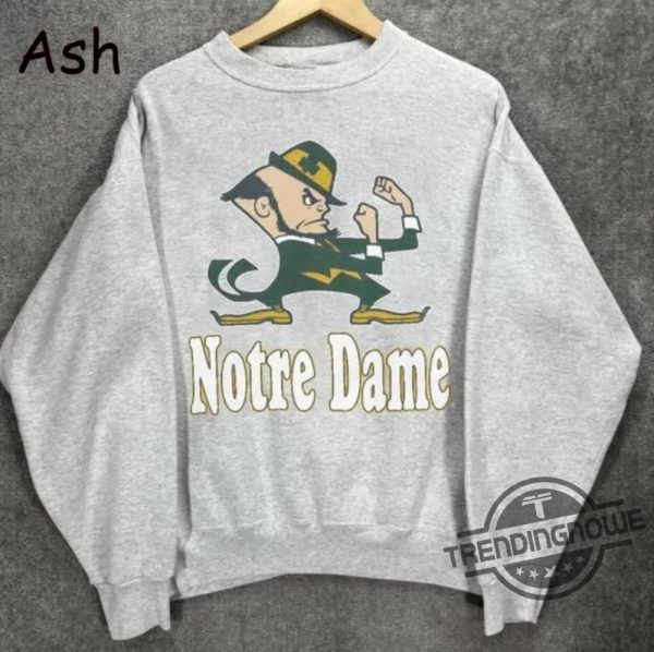 Notre Dame Shirt Vintage University Of Notre Dame Football Sweatshirt Notre Dame Fighting Irish Shirt Football Lover Gift trendingnowe.com 1