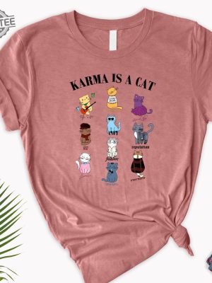 Karma Is A Cat Shirt Eras Shirt Eras Tour Gift For Her Pen Click Taylor Swift She Lost Him Taylor Swift Fifth Album Taylor Swift Pop Record Taylor Swift Nice To Meet You Shirt Unique revetee 2